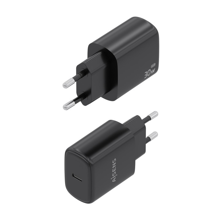 Cargador Pared AISENS 1xUSB-C 30W Negro (A110-0976)