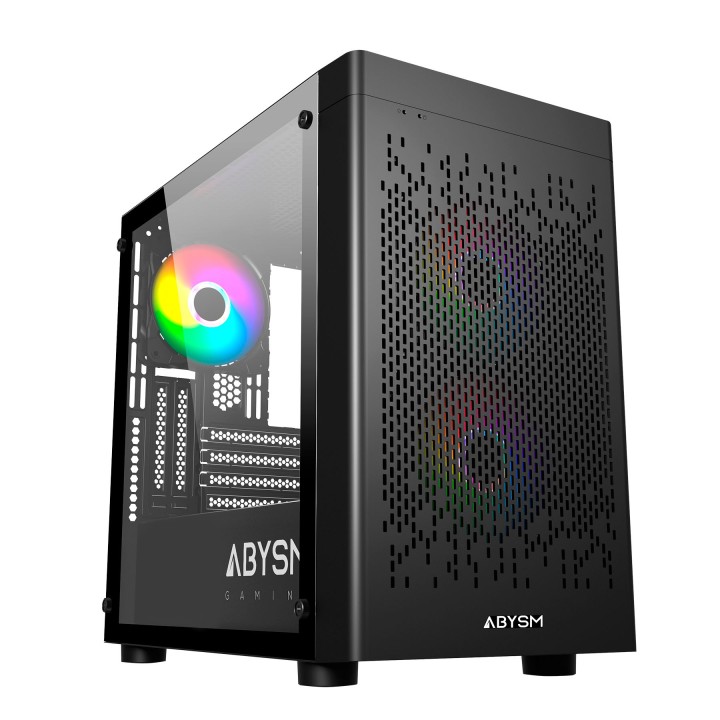 Caja Abysm Danubio Inva MX202 RGB mATX Negra (AB123011)