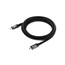 Cable EQUIP USB-C/M a USB-C/M 2m Negro (EQ128382)