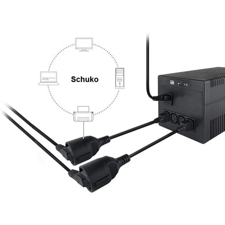 Cable Alimentación EQUIP C14/M a Schuko/H (EQ112106)