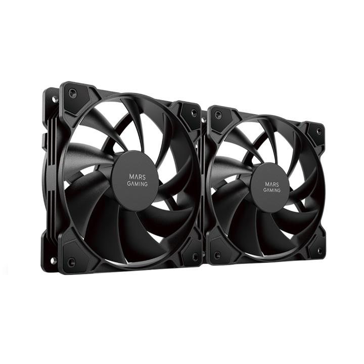 Ventilador Mars Gaming MF-PROX2 Kit 2 Negro (MFPROX2)