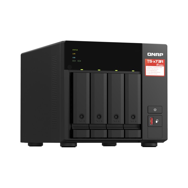NAS QNAP Ryzen V1500B 8Gb M.2 4 Bahías (TS-473A-8G)