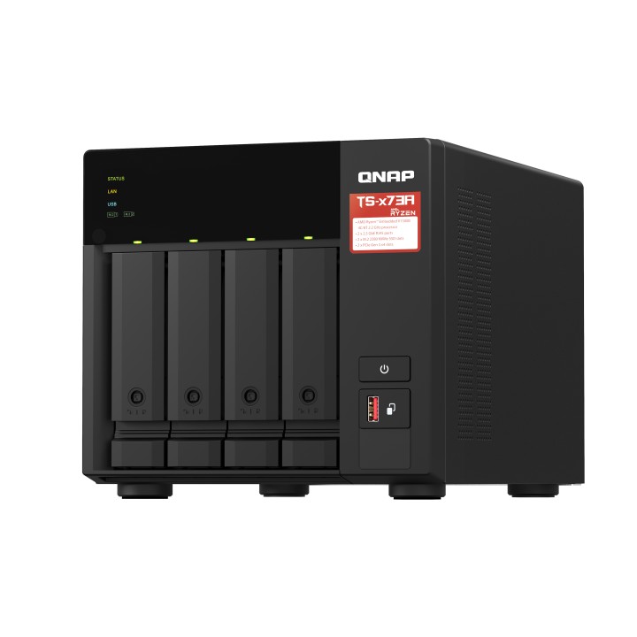 NAS QNAP Ryzen V1500B 8Gb M.2 4 Bahías (TS-473A-8G)