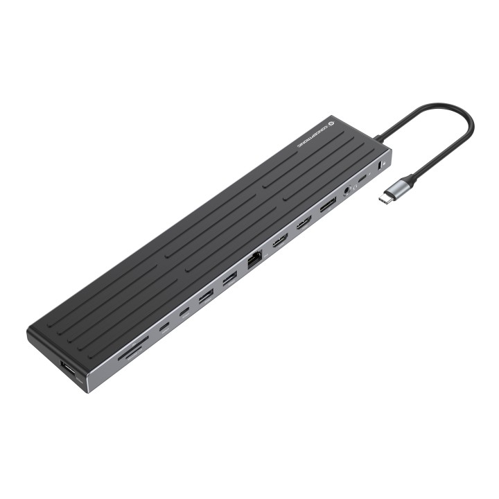 Docking CONCEPTRONIC USB-C 3.0 Gris/Plata (DONN32B)