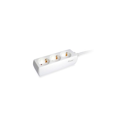 Regleta EQUIP 3xSchuko Cable 1.5m Blanca (EQ245550)