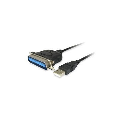 Cable EQUIP USB-A/M a Paralelo 1.5m Negro (EQ133383)