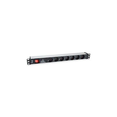 Regleta EQUIP 7xSchuko Interruptor Rack 1U (EQ333309)