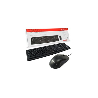 Teclado+Ratón EQUIP Life USB Portugués Negro (EQ245202)