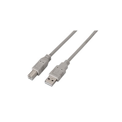 Cable AISENS USB-A/M a USB-B/M 1m Beige (A101-0001)