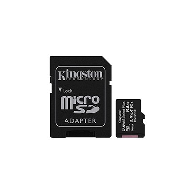 Kingston Micro SDXC Plus 64Gb C10 + Adap (SDCS2/64GB)