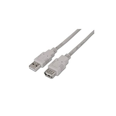 Cable AISENS USB-A/M a USB-A/H 1.8M Beige (A101-0013)