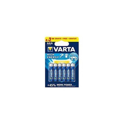 Pack 6 Pilas Varta AAA LR6 Alcalinas 1.5V (38975)