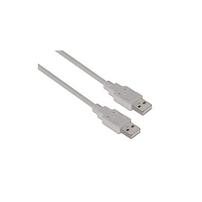 Cable AISENS USB-A/M a USB-A/M 2m Beige (A101-0022)