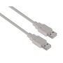 Cable AISENS USB-A/M a USB-A/M 2m Beige (A101-0022)