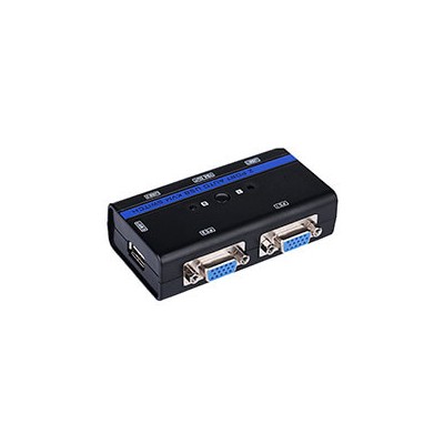 Conmutador AISENS KVM USB 2.0 VGA Negro (A111-0064)