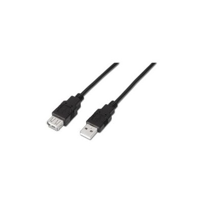 Cable AISENS USB-A/M a USB-A/H 1.8m Negro (A101-0016)