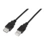 Cable AISENS USB-A/M a USB-A/H 1.8m Negro (A101-0016)