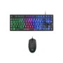 T+Ratón Mars Gaming LED RGB USB Óptico Negro (MCPTKLES)