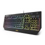 Teclado Gaming KROM Kuma LED RGB USB Negro (NXKROMKUMA)