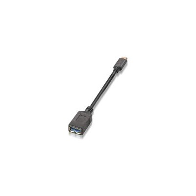 Cable AISENS USB-C/M a USB-A/H 15cm Negro (A107-0062)