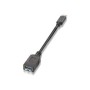 Cable AISENS USB-C/M a USB-A/H 15cm Negro (A107-0062)