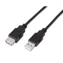 Cable AISENS USB-A/M a USB-A/H 3m Negro (A101-0017)