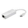 Adaptador D-Link USB-C a Gbit Ethernet Blanco (DUB-E130