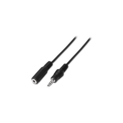 Cable AISENS 3.5mm/M-3.5mm/H 1.5m Negro (A128-0145)