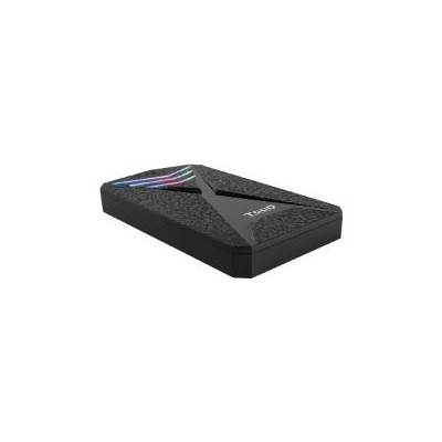 Caja TOOQ SSD/HDD 2.5" RGB USB 3.0 Negra (TQE-2550RGB)