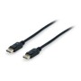 Cable EQUIP DP/M a DP/M 1m Negro (EQ119251)