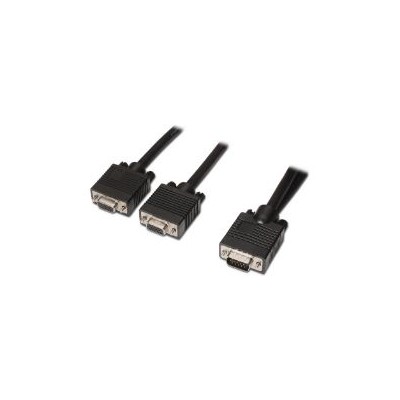 Cable AISENS VGA/M a 2xVGA/H 0.45m Negro (A113-0081)