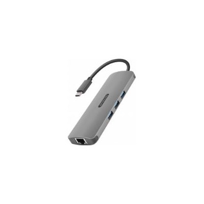 Adaptador Sitecom USB-C a 3xUSB-A/HDMI/RJ45/SD (CN-382)