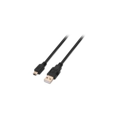 Cable USB-A 2.0/M a Mini USB/M 0.5m Negro (A101-0023)