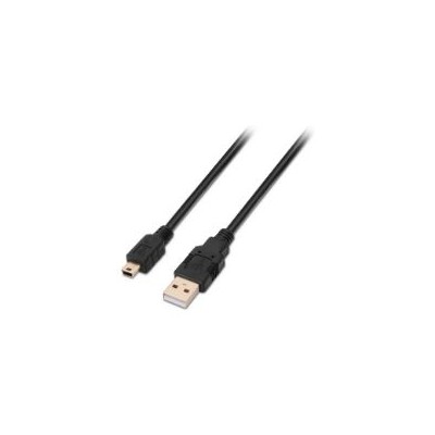 Cable USB-A 2.0/M a Mini USB/M 1m Negro (A101-0024)