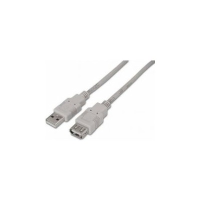 Cable AISENS USB-A/M a USB-A/H 1m Beige (A101-0012)