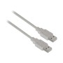 Cable AISENS USB-A/M a USB-A/M 1m Beige (A101-0021)