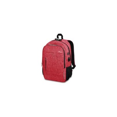 Mochila SUBBLIM Urban Lock 16" USB Roja(SUB-BP-1UL0002)