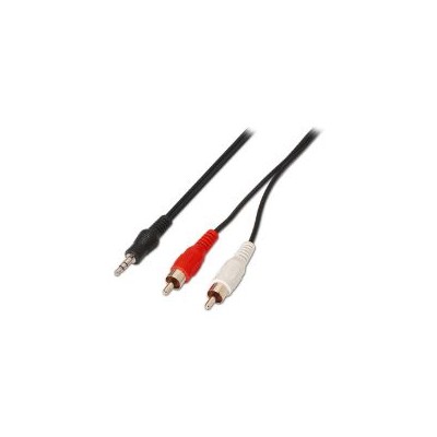 Cable AISENS AUDIO Jack 3.5/M-2XRCA/M Negro (A128-0147)