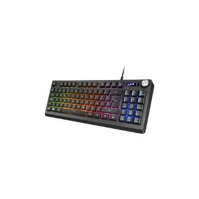 Teclado Mars Gaming LED RGB USB Negro (MKREVOES)