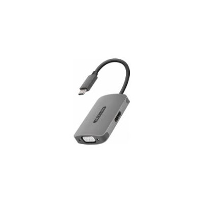 Adaptador Sitecom USB-C 3.0 a HDMI/VGA Gris (CN-373)