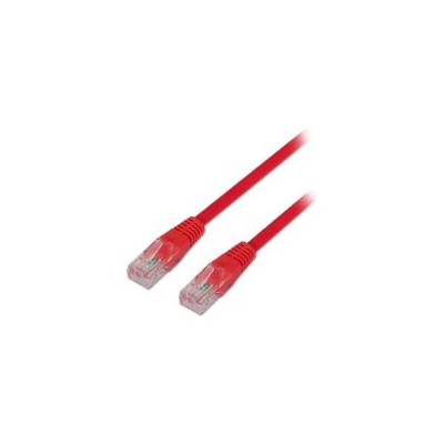 Latiguillo AISENS RJ45 Cat.5e UTP 0.5m Rojo (A133-0187)