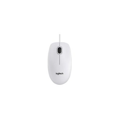 Ratón LOGITECH B100 Óptico USB-A Blanco (910-003360)