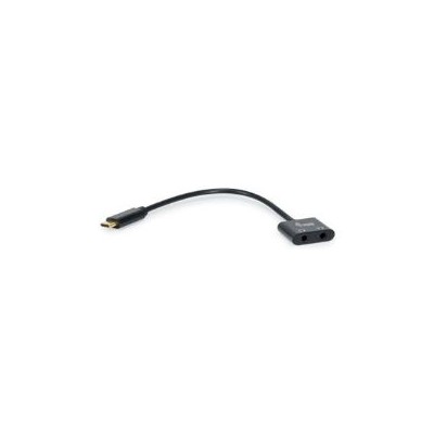 Adaptador EQUIP USB-C a 2x Jack 3.5mm Negro (EQ133469)