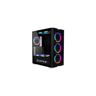 Torre UNYKA Exagon ARGB S/F USB2/3 ATX Negra (512102)