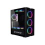 Torre UNYKA Exagon ARGB S/F USB2/3 ATX Negra (512102)