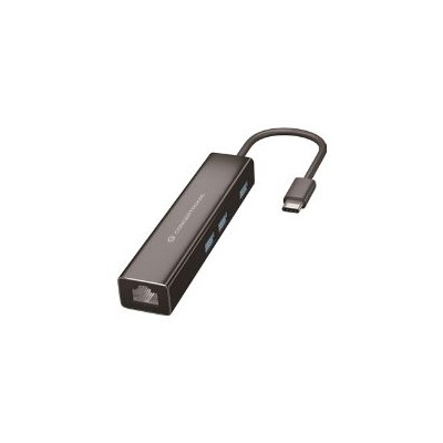 Adaptador CONCEPTRONIC USB-C a RJ45/3xUSB-A (DONN07B)