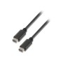 Cable AISENS USB-C/M a USB-C/M 0.5m Negro (A107-0055)