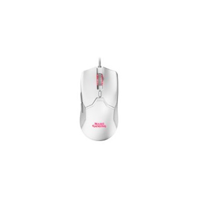 Ratón Mars Gaming Óptico RGB USB 10000dpi Blanco (MMVW)