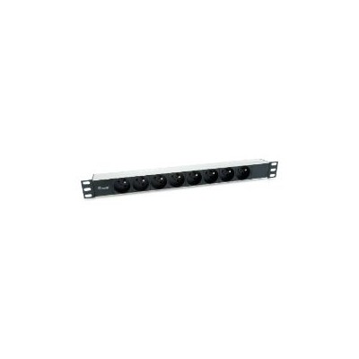 Regleta EQUIP 8xSchuko 1.8m Rack 1U Negra (EQ333313)