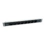 Regleta EQUIP 8xSchuko 1.8m Rack 1U Negra (EQ333313)